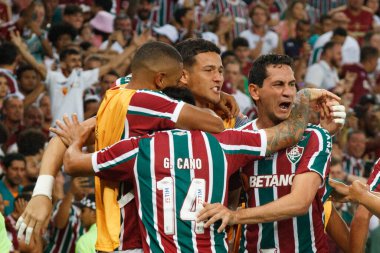 (Libertadores Kupası: Fluminense, River Plate 'e karşı. 02 Mayıs 2023, Rio de Janeiro, Brezilya: Mario Filho Stadyumu 'nda (Maracana) düzenlenen 2023 Libertadores of America' nın D grubu için Fluminense ve River Plate arasındaki futbol maçı geçerli.