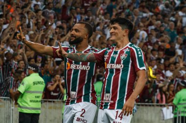 (Libertadores Kupası: Fluminense, River Plate 'e karşı. 02 Mayıs 2023, Rio de Janeiro, Brezilya: Mario Filho Stadyumu 'nda (Maracana) düzenlenen 2023 Libertadores of America' nın D grubu için Fluminense ve River Plate arasındaki futbol maçı geçerli.