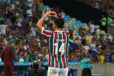 (Libertadores Kupası: Fluminense, River Plate 'e karşı. 02 Mayıs 2023, Rio de Janeiro, Brezilya: Mario Filho Stadyumu 'nda (Maracana) düzenlenen 2023 Libertadores of America' nın D grubu için Fluminense ve River Plate arasındaki futbol maçı geçerli.