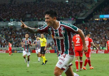 (Libertadores Kupası: Fluminense, River Plate 'e karşı. 02 Mayıs 2023, Rio de Janeiro, Brezilya: Mario Filho Stadyumu 'nda (Maracana) düzenlenen 2023 Libertadores of America' nın D grubu için Fluminense ve River Plate arasındaki futbol maçı geçerli.