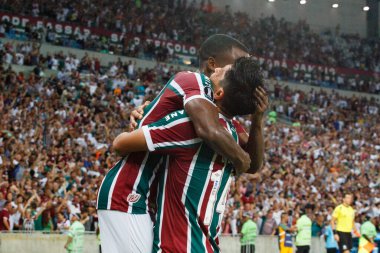 (Libertadores Kupası: Fluminense, River Plate 'e karşı. 02 Mayıs 2023, Rio de Janeiro, Brezilya: Mario Filho Stadyumu 'nda (Maracana) düzenlenen 2023 Libertadores of America' nın D grubu için Fluminense ve River Plate arasındaki futbol maçı geçerli.
