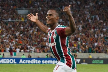 (Libertadores Kupası: Fluminense, River Plate 'e karşı. 02 Mayıs 2023, Rio de Janeiro, Brezilya: Mario Filho Stadyumu 'nda (Maracana) düzenlenen 2023 Libertadores of America' nın D grubu için Fluminense ve River Plate arasındaki futbol maçı geçerli.