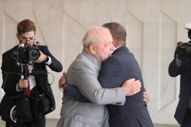 Brezilya Cumhurbaşkanı, Brezilya 'daki Itamaraty' de bir toplantı düzenledi. Mayıs 02, 2023. Brasilia, Federal Bölge, Brezilya: Brezilya Federatif Cumhuriyeti Başkanı Luiz Inacio Lula da Silva Cape Verde Cumhuriyeti Başbakanı oldu