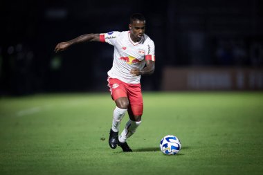 Sulamericana Futbol Kupası: RB Bragantino, Estudiantes 'e karşı. 02 Mayıs 2023, Braganca Paulista, Brezilya: RB Bragantino ve Estudiantes arasındaki futbol maçı, Conmebol Sulamericana 'nın birinci aşaması için geçerlidir, Nabi Abi Chedid Stadyumu' nda