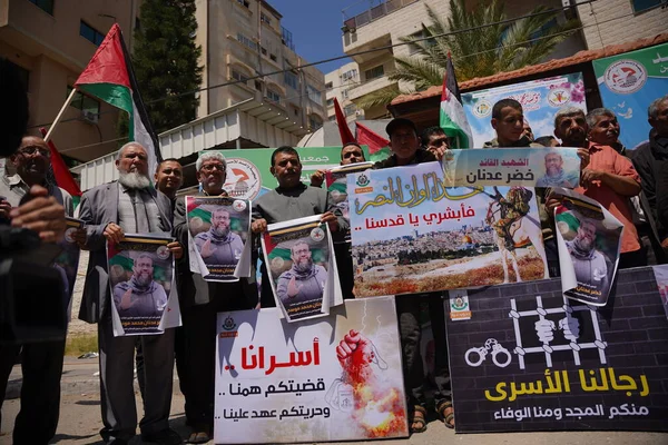 Forças Nacionais Islâmicas Organizam Protesto Centro Faixa Gaza Maio 2023 — Fotografia de Stock