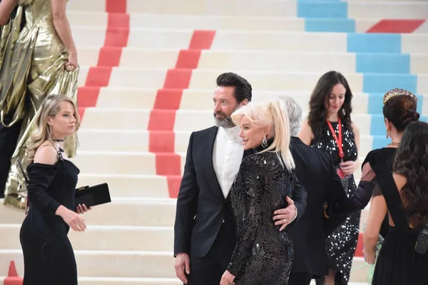 Hugh Jackman Wife Deborra Lee Furness Participating Met Gala Fundraising — Stock Photo, Image