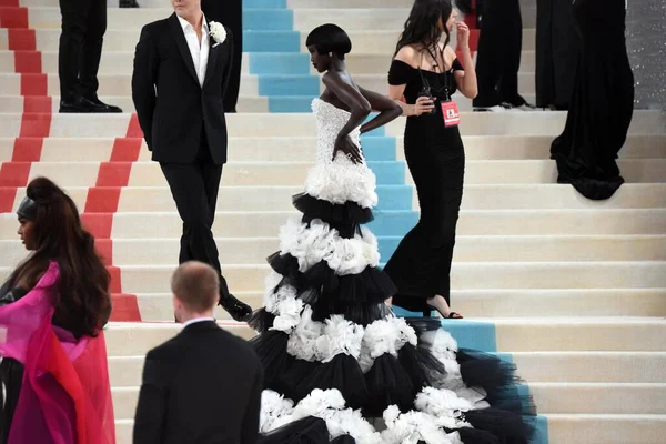 Adut Akech Participating Met Gala Fundraising Event May 2023 Manhattan — Stock Photo, Image