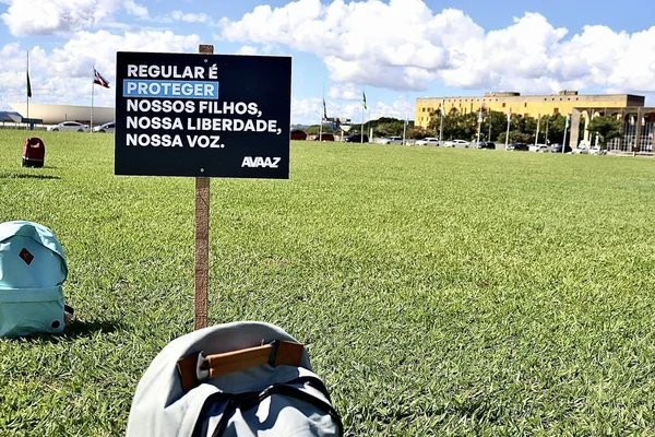 Handeln Der Opfer Von Gewalt Schulen Gedenken Mai 2023 Brasilia — Stockfoto