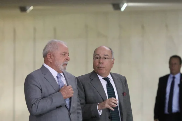 Президент Бразилії Проводить Зустріч Ітамараті Бразиліа Травня 2023 Року Brasilia — стокове фото