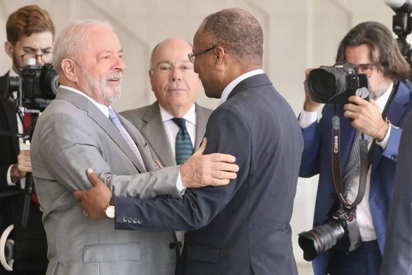 Brezilya Cumhurbaşkanı Brezilya Daki Itamaraty Bir Toplantı Düzenledi Mayıs 2023 — Stok fotoğraf