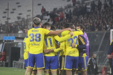 Amerika 'nın Libertadores' i Colo-Colo, Boca Juniors 'a karşı. 3 Mayıs 2023, Santiago, Şili: Colo-Colo ve Boca Juniors arasındaki futbol maçı Santiago-Şili 'deki Monumental Stadyumu' nda Amerika 'nın Libertadores takımı için geçerlidir.. 
