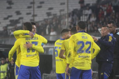 Amerika 'nın Libertadores' i Colo-Colo, Boca Juniors 'a karşı. 3 Mayıs 2023, Santiago, Şili: Colo-Colo ve Boca Juniors arasındaki futbol maçı Santiago-Şili 'deki Monumental Stadyumu' nda Amerika 'nın Libertadores takımı için geçerlidir.. 