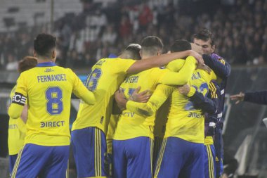 Amerika 'nın Libertadores' i Colo-Colo, Boca Juniors 'a karşı. 3 Mayıs 2023, Santiago, Şili: Colo-Colo ve Boca Juniors arasındaki futbol maçı Santiago-Şili 'deki Monumental Stadyumu' nda Amerika 'nın Libertadores takımı için geçerlidir.. 