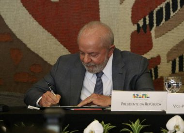 Sürdürülebilir Ekonomik ve Sosyal Kalkınma Konseyi 'nin (CDESS) açılış oturumu. 4 Mayıs 2023. Brasilia, Federal Bölge, Brezilya: Brezilya Cumhurbaşkanı Luiz Inacio Lula da Silva