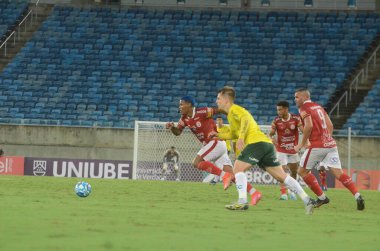 Amerika-RN x Ypiranga arasındaki futbol maçı. Mayıs 03, 2023. Natal, Rio Grande do Norte, Brezilya: Brezilya Arena das Dunas Stadyumu 'nda oynanan Brezilya Şampiyonası C serisi için Amerika-RN maçı.