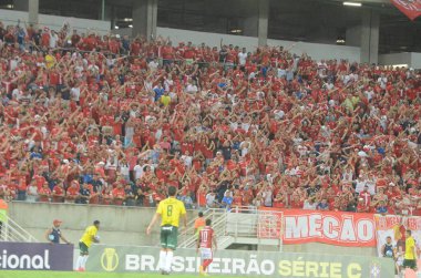 Amerika-RN x Ypiranga arasındaki futbol maçı. Mayıs 03, 2023. Natal, Rio Grande do Norte, Brezilya: Brezilya Arena das Dunas Stadyumu 'nda oynanan Brezilya Şampiyonası C serisi için Amerika-RN maçı.