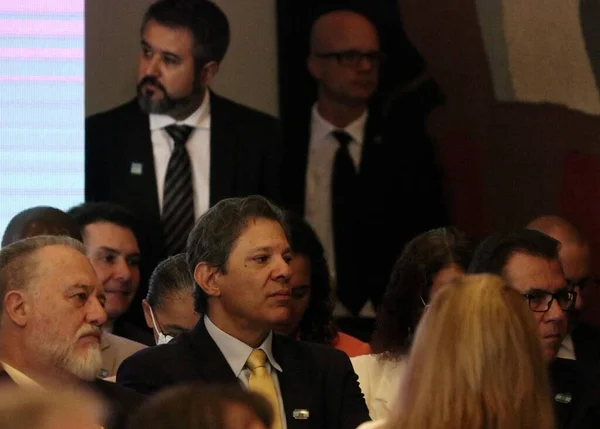 可持续经济和社会发展理事会开幕会议 2023年5月4日巴西利亚联邦区 巴西财政部长Fernando Haddad参加了开幕会议 — 图库照片