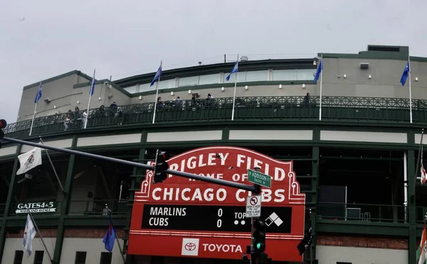 Mlb Chicago Cubs Miami Marlins Wrigley Stadium Chicago May 2023 — Stock Photo, Image