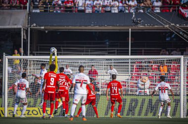 Brezilya Futbol Şampiyonası Sao Paulo 'ya karşı Internacional. 7 Mayıs 2023, Sao Paulo, Brezilya: Sao Paulo ve Internacional arasındaki futbol maçı, 2023 Brezilya Futbol Şampiyonası 'nın dördüncü turu için geçerlidir.