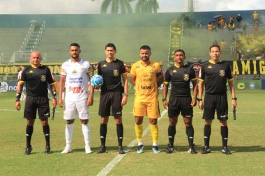 Brezilya Futbol Şampiyonası Serisi C: Amazonlar Amerika-RN 'e karşı. 06 Mayıs 2023, Manaus, Amazonas, Brezilya: Brezilya Futbol Şampiyonası C serisinin ikinci turu için Amazonlar ve Amerika-RN arasındaki futbol maçı