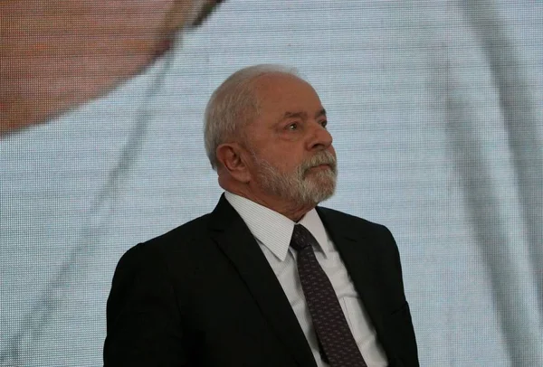 Int Lula Lors Cérémonie Nationale Sanction Politique Sur Santé Buccodentaire — Photo