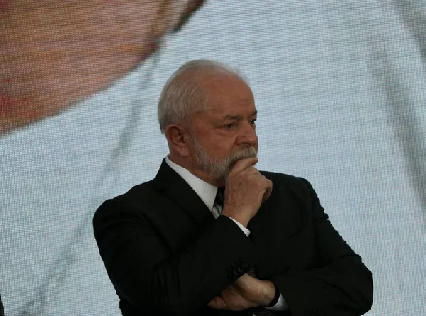 Int Lula National Oral Health Policy Sanctioning Ceremony Brasilia May — Stock Photo, Image