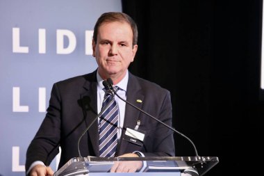 (YENİ) LIDE BRAZİL YARDIM New York 'ta. 09 Mayıs 2023, New York, Brezilya: Brezilya Milletvekilleri Meclisi Başkanı Arthur Lira, senatörler, valiler, federal vekiller ve 2 kişiden oluşan bir heyetle Brezilya için fırsatları tartışıyor.