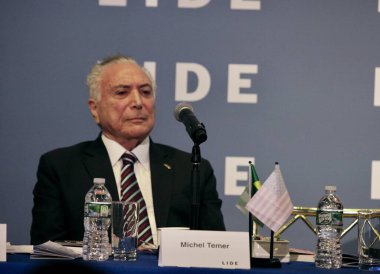 LIDE BRAZİL BÜYÜK BÖLGESİ. 09 Mayıs 2023, Brezilya: Brezilya Milletvekilleri Meclisi Başkanı Arthur Lira, senatörler, valiler ve federal milletvekillerinden oluşan bir heyetle Brezilya için fırsatları tartışıyor.