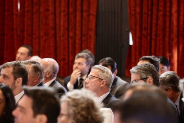 LIDE BRAZİL BÜYÜK BÖLGESİ. 09 Mayıs 2023, Brezilya: Brezilya Milletvekilleri Meclisi Başkanı Arthur Lira, senatörler, valiler ve federal milletvekillerinden oluşan bir heyetle Brezilya için fırsatları tartışıyor.