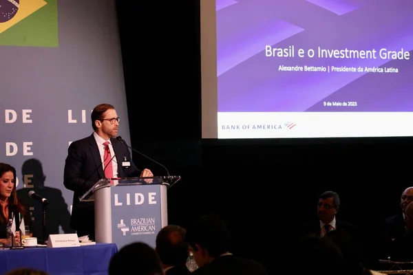 Lide Brazil Investment Forum May 2023 Brazil President Brazilian Chamber — Stock Photo, Image