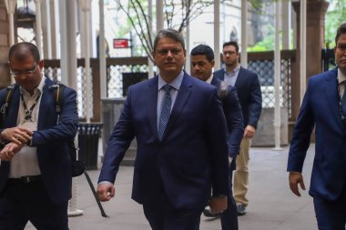 (New York 'taki Latam CEO Konferansı' nın 16. 'sı Sao Paulo Tarcisio de Freitas valisiyle. 10 Mayıs 2023. New York, ABD: Sao Paulo Tarcisio de Freiras Valisi (Cumhuriyetçiler)