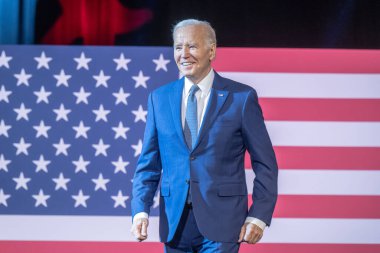 Başkan Biden Borç Tavanı 'na tazminat gönderiyor. 10 Mayıs 2023, Valhalla, New York, ABD: ABD Başkanı Joe Biden, 10 Mayıs 2023 tarihinde Valhalla, New York, ABD 'de SUNY Westchester Community College' da düzenlenen bir etkinlikte borç sınırı hakkında konuştu.. 