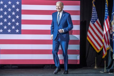 Başkan Biden Borç Tavanı 'na tazminat gönderiyor. 10 Mayıs 2023, Valhalla, New York, ABD: ABD Başkanı Joe Biden, 10 Mayıs 2023 tarihinde Valhalla, New York, ABD 'de SUNY Westchester Community College' da düzenlenen bir etkinlikte borç sınırı hakkında konuştu.. 