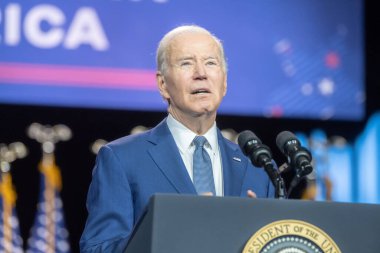 President Biden Delivers Remarks On The Debt Ceiling. May 10, 2023, Valhalla, New York, USA: U.S. President Joe Biden Speaks on the debt limit during an event at SUNY Westchester Community College on May 10, 2023 in Valhalla, New York, USA.  clipart