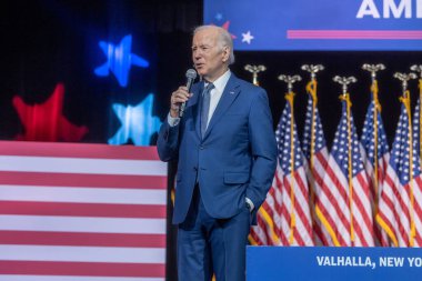 Başkan Biden Borç Tavanı 'na tazminat gönderiyor. 10 Mayıs 2023, Valhalla, New York, ABD: ABD Başkanı Joe Biden, 10 Mayıs 2023 tarihinde Valhalla, New York, ABD 'de SUNY Westchester Community College' da düzenlenen bir etkinlikte borç sınırı hakkında konuştu.. 