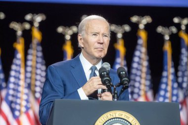 Başkan Biden Borç Tavanı 'na tazminat gönderiyor. 10 Mayıs 2023, Valhalla, New York, ABD: ABD Başkanı Joe Biden, 10 Mayıs 2023 tarihinde Valhalla, New York, ABD 'de SUNY Westchester Community College' da düzenlenen bir etkinlikte borç sınırı hakkında konuştu.. 