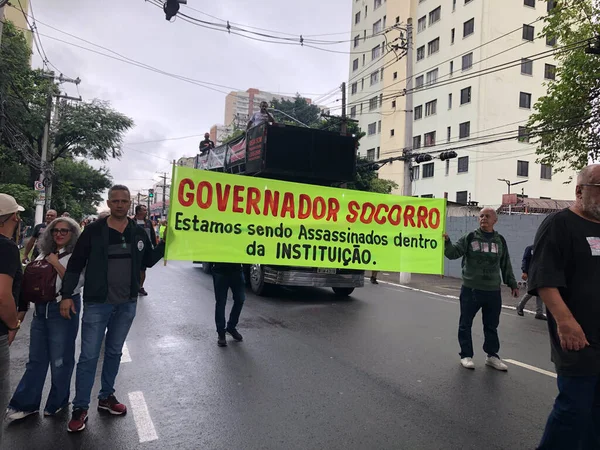 Manifestación Empleados Fundación Casa Sao Paulo Mayo 2023 Sao Paulo —  Fotos de Stock