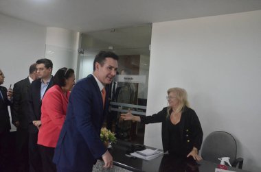 Brezilya Şehir Bakanı 'nın Natal şehrini ziyareti. 11 Mayıs 2023. Natal, Rio Grande do Norte, Brezilya: Brezilya Şehirler Bakanı Jader Barbalho Filho (MDB), bu öğleden sonra Rio Grande do Norte Valisi ile bir araya geldi.