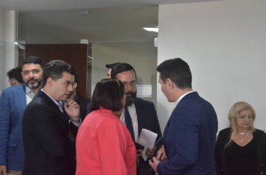 Brezilya Şehir Bakanı 'nın Natal şehrini ziyareti. 11 Mayıs 2023. Natal, Rio Grande do Norte, Brezilya: Brezilya Şehirler Bakanı Jader Barbalho Filho (MDB), bu öğleden sonra Rio Grande do Norte Valisi ile bir araya geldi.