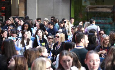 Jonas Brothers Today Show 'da canlı yayında. 12 Mayıs 2023, New York, ABD: Jonas Kardeşler bugün Rockefeller Center 'da canlı yayında Citi Konser Serisi' ni başlatıyor.. 