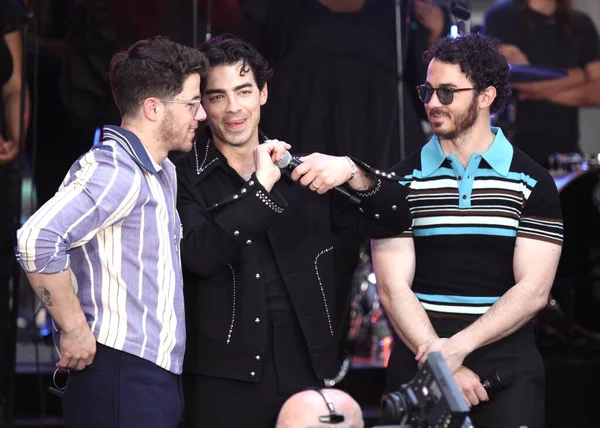 Jonas Brothers Actuar Vivo Today Show Mayo 2023 Nueva York — Foto de Stock