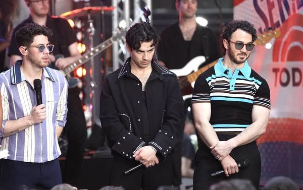 Jonas Brothers Perform Live Today Show May 2023 New York — Stock Photo, Image