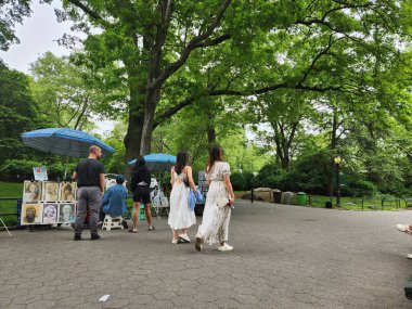 Central Park 'ta hareket var. 13 Mayıs 2023. New York, ABD: Bu Cumartesi (13), New York, ABD 'de Central Park' ta çok hareketlilik var.
