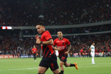 Brezilya Şampiyonası maçı Athletico PR x Coritiba arasında. 14 Mayıs 2023. Curitiba, Parana, Brezilya: 2023 Brezilya Şampiyonası 'nın 6. turunda Arena da Baixada' da Athletico PR ile Coritiba arasındaki maç geçerli