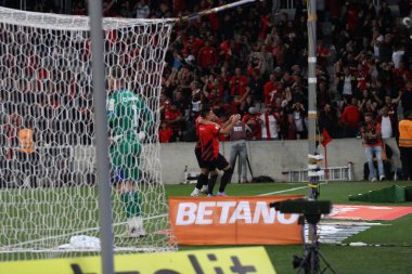 Brezilya Şampiyonası maçı Athletico PR x Coritiba arasında. 14 Mayıs 2023. Curitiba, Parana, Brezilya: 2023 Brezilya Şampiyonası 'nın 6. turunda Arena da Baixada' da Athletico PR ile Coritiba arasındaki maç geçerli