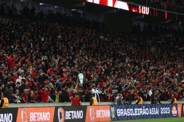 Brezilya Şampiyonası maçı Athletico PR x Coritiba arasında. 14 Mayıs 2023. Curitiba, Parana, Brezilya: 2023 Brezilya Şampiyonası 'nın 6. turunda Arena da Baixada' da Athletico PR ile Coritiba arasındaki maç geçerli