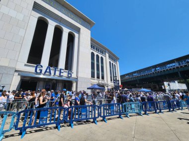 Tüberküloz MLB beyzbolu için New York Yankees 'e karşı. 14 Mayıs 2023, New York, ABD: New York 'taki Yankee Stadyumu' nda oynanan Major League Baseball 'da (MLB) TB Rays ve NY Yankees arasındaki maç için taraftarlar harekete geçti..