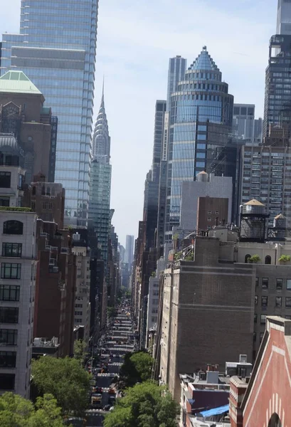 Vista Aérea Das Ruas Mid Manhattan Maio 2023 Nova York — Fotografia de Stock
