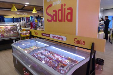 (Sao Paulo Valisi Tarcisio, 2023 APAS Fuarı 'na katıldı. 15 Mayıs 2023, Sao Paulo, Brezilya: Sao Paulo Tarcisio de Freitas Valisi, APAS fuarı 2023 Fuarı açılışına katıldı.