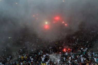 Brezilya Kupası: Fluminense, Flamengo 'ya karşı. 16 Mayıs 2023, Rio de Janeiro, Brezilya: Fluminense ve Flamengo arasındaki futbol maçı, Mario Filho Stadyumu 'nda (Maracana) düzenlenen 2023 Brezilya Kupası' nın 16.)